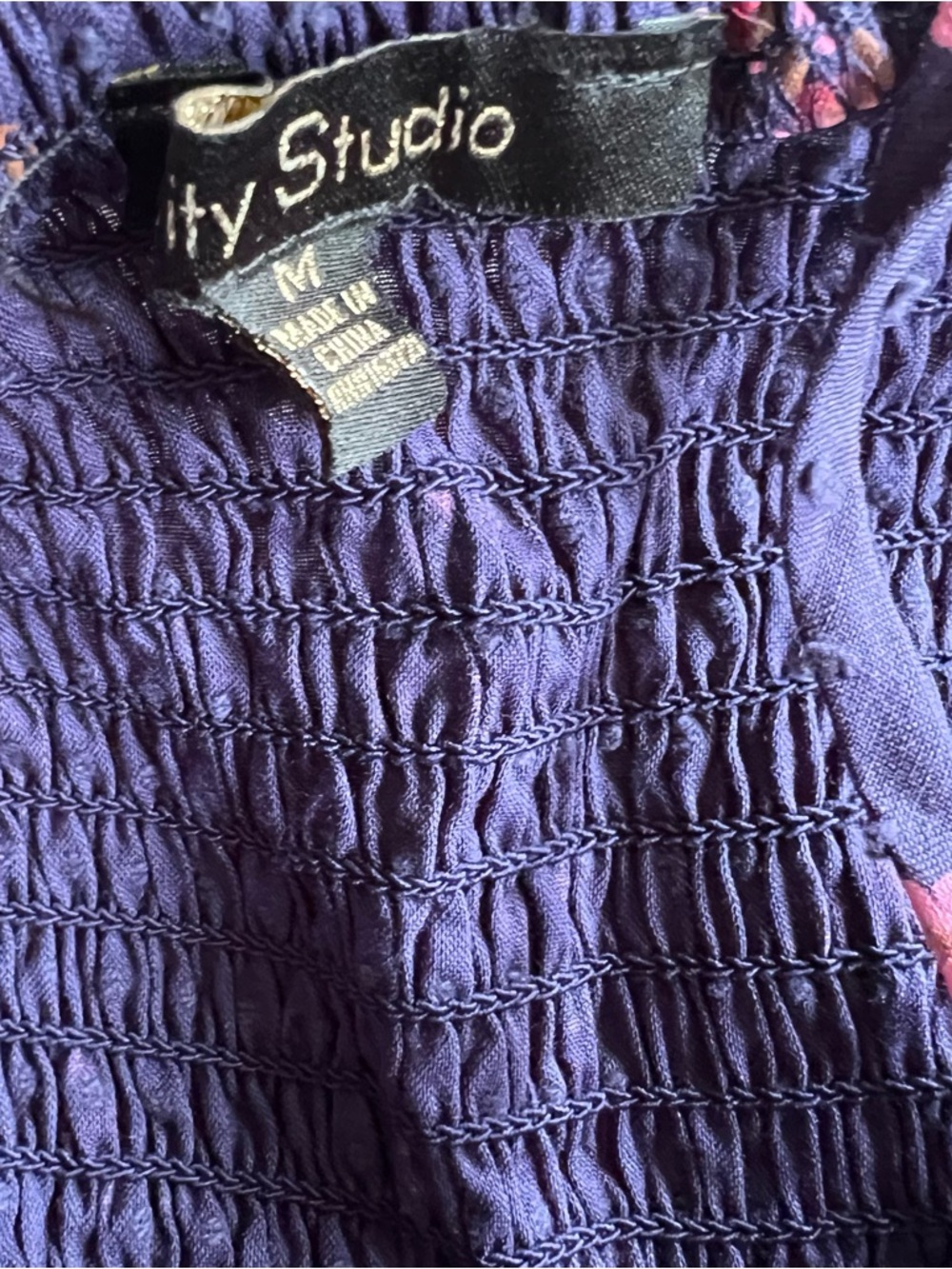 City Studio Juniors’ Medium Floral Print Tiered Sleeveless Fit & Flare Dress - Picture 5 of 6